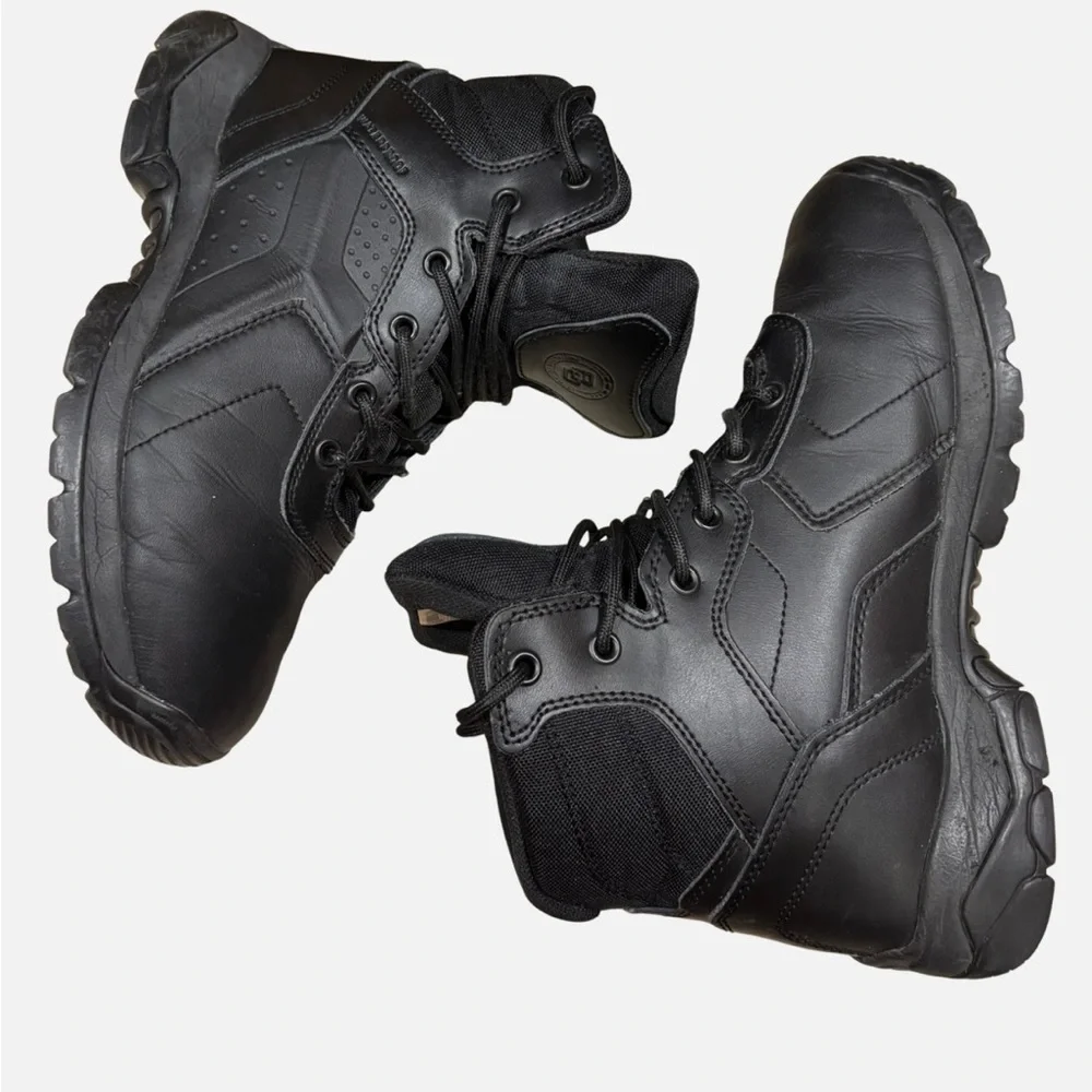 Battle Ops Men's Boots Sz 7.5 M/W 6" Waterproof Tactical Leather Black BOPS6001 - Picture 5 of 9